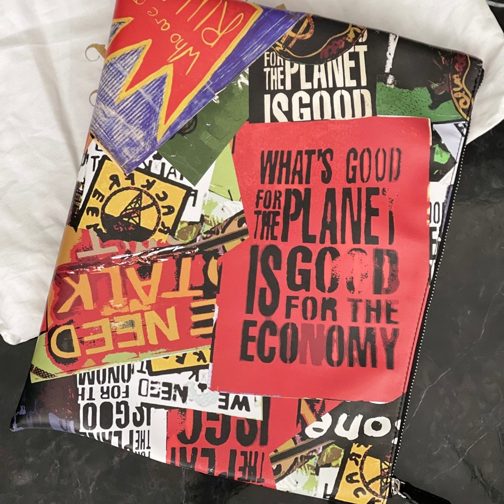 Vivienne Westwood Protest Print Bag NEW W TAGS